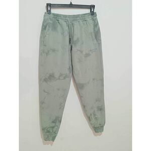 YoungLA Green Tie Dye Joggers Sweatpants Elastic Tie Waist Pockets Size XL
